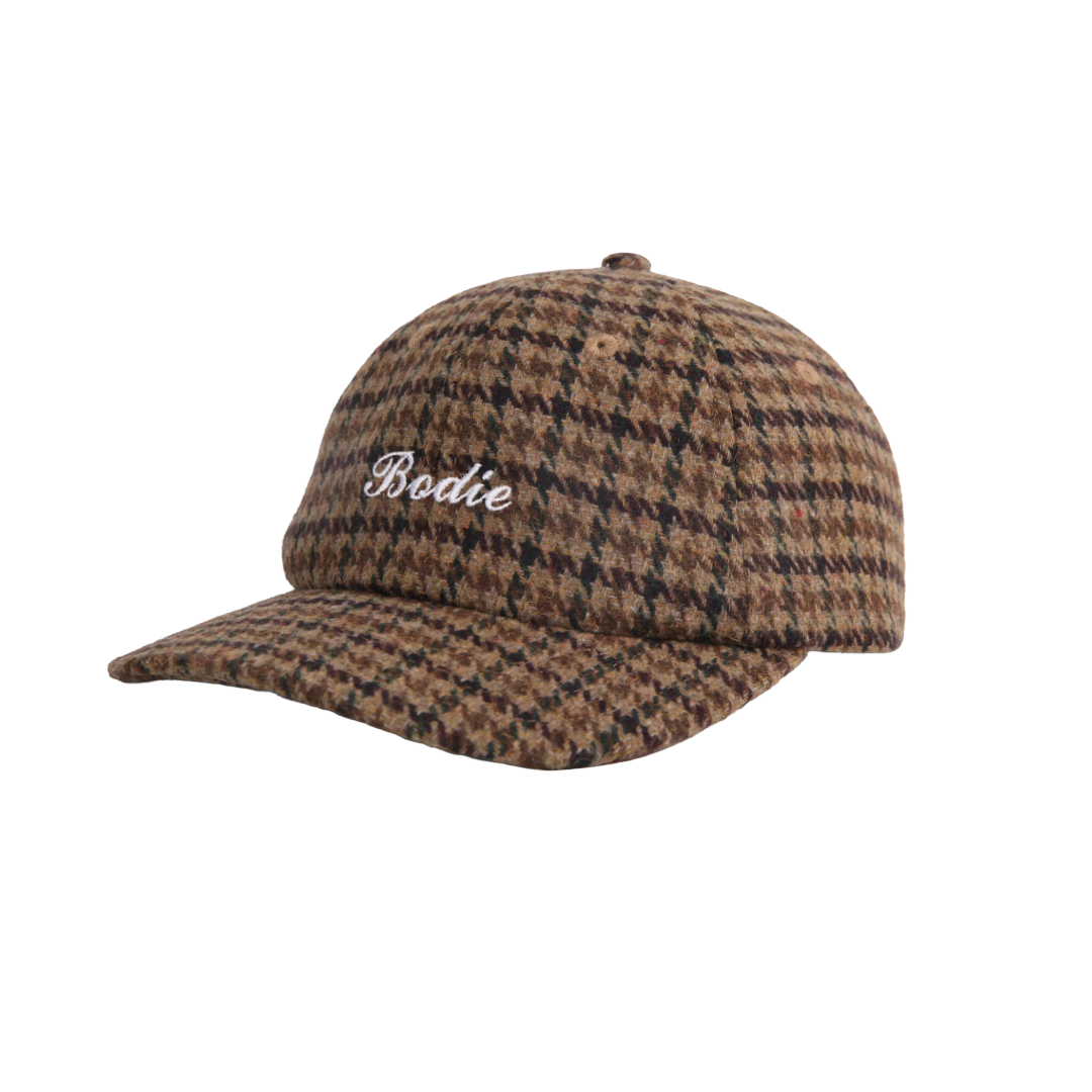 Houndstooth Hat - Brown