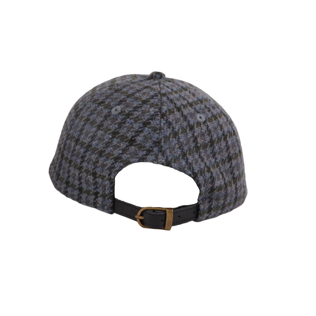 Houndstooth Hat - Blue