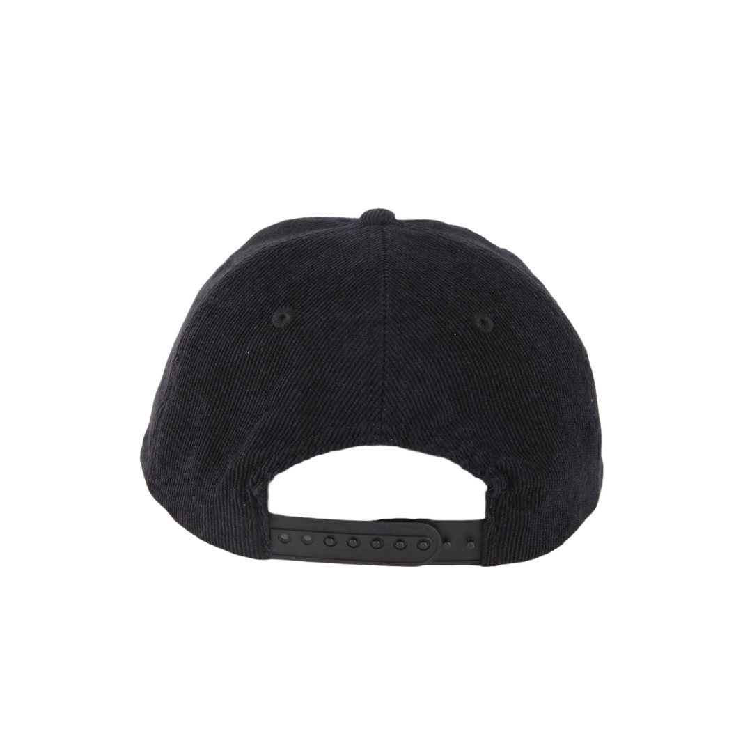Corduroy Snapback - Black
