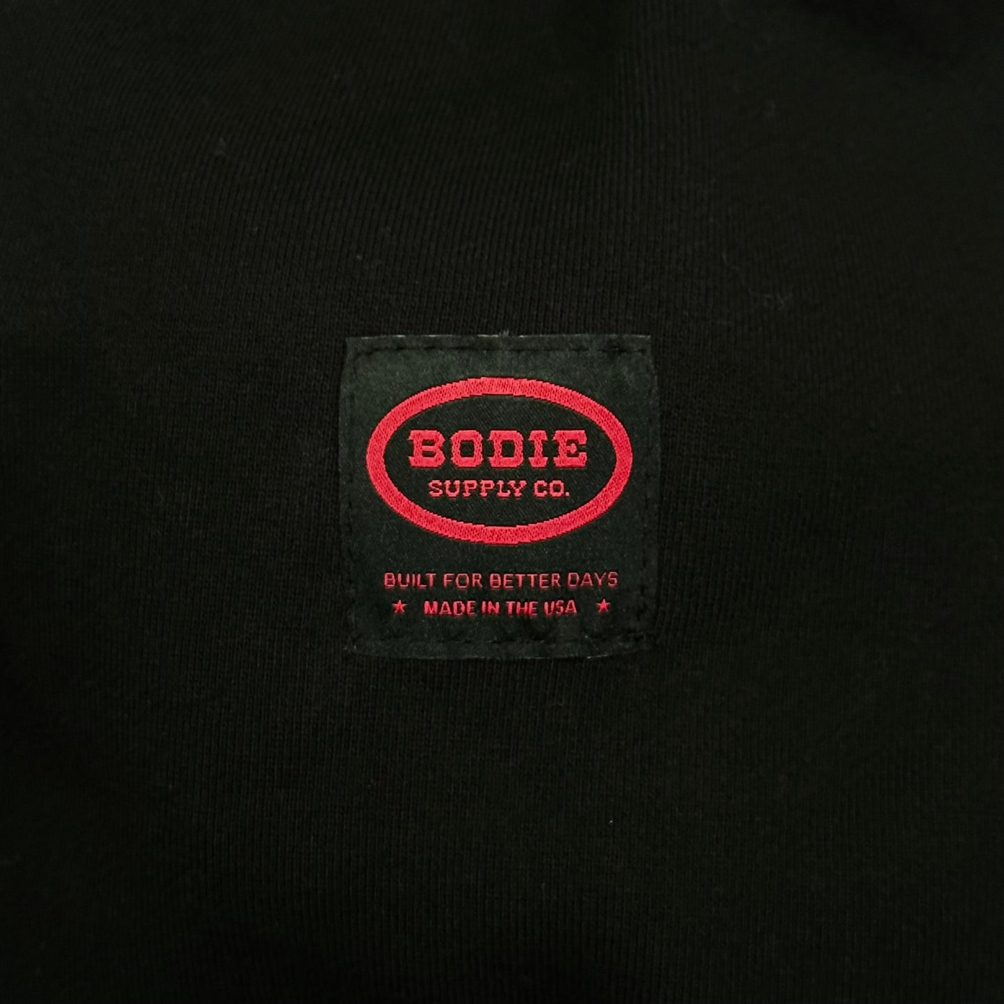 Branded Zip-Up Hoodie - Black