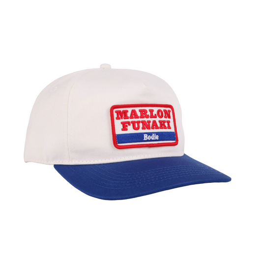 Bodie x Marlon Funaki Snapback - White/Blue