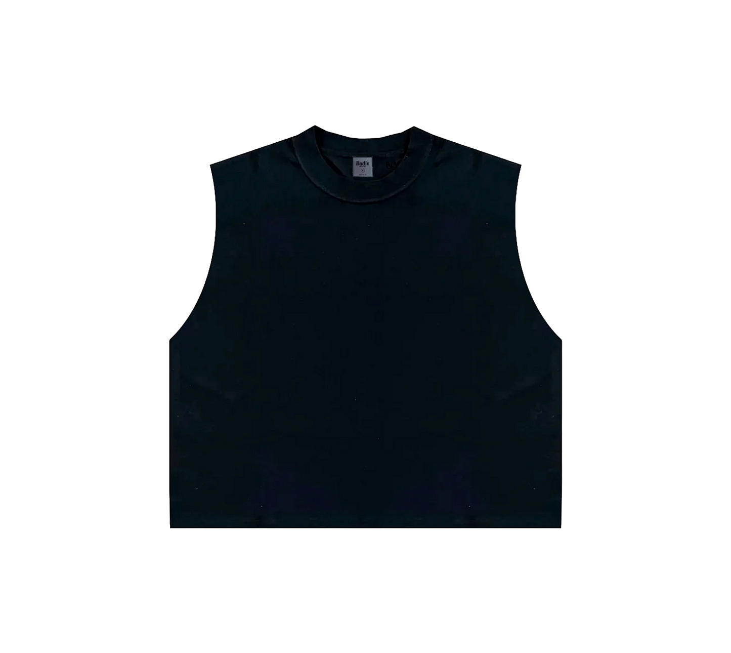 Kelly Cropped Tank - Black