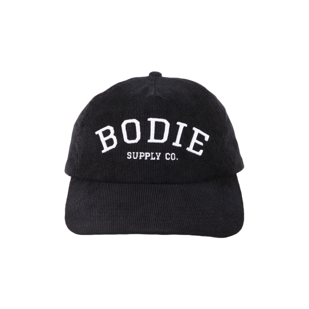 Corduroy Snapback - Black