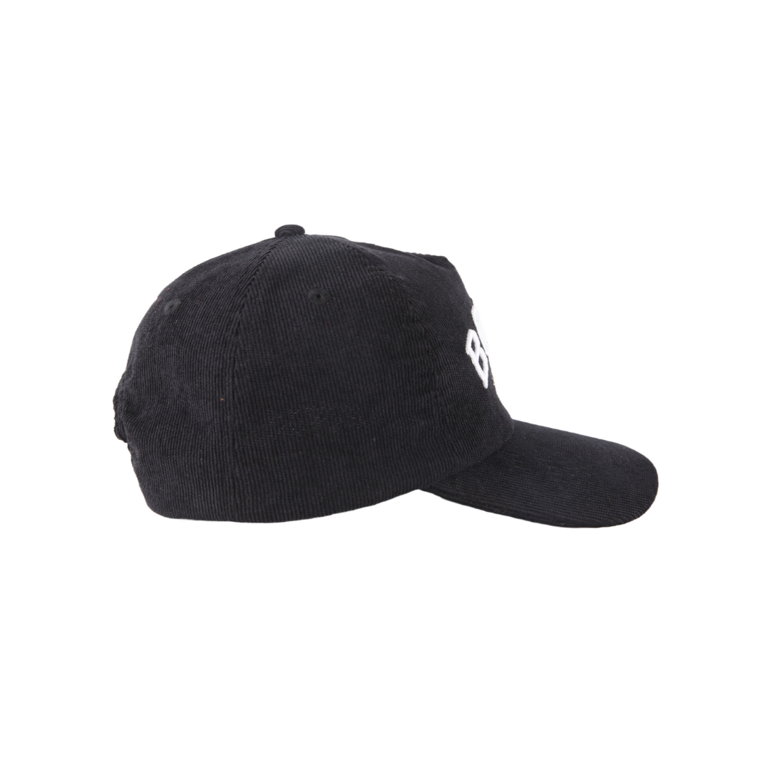 Corduroy Snapback - Black