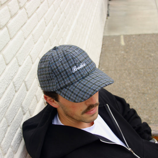 Houndstooth Hat - Blue