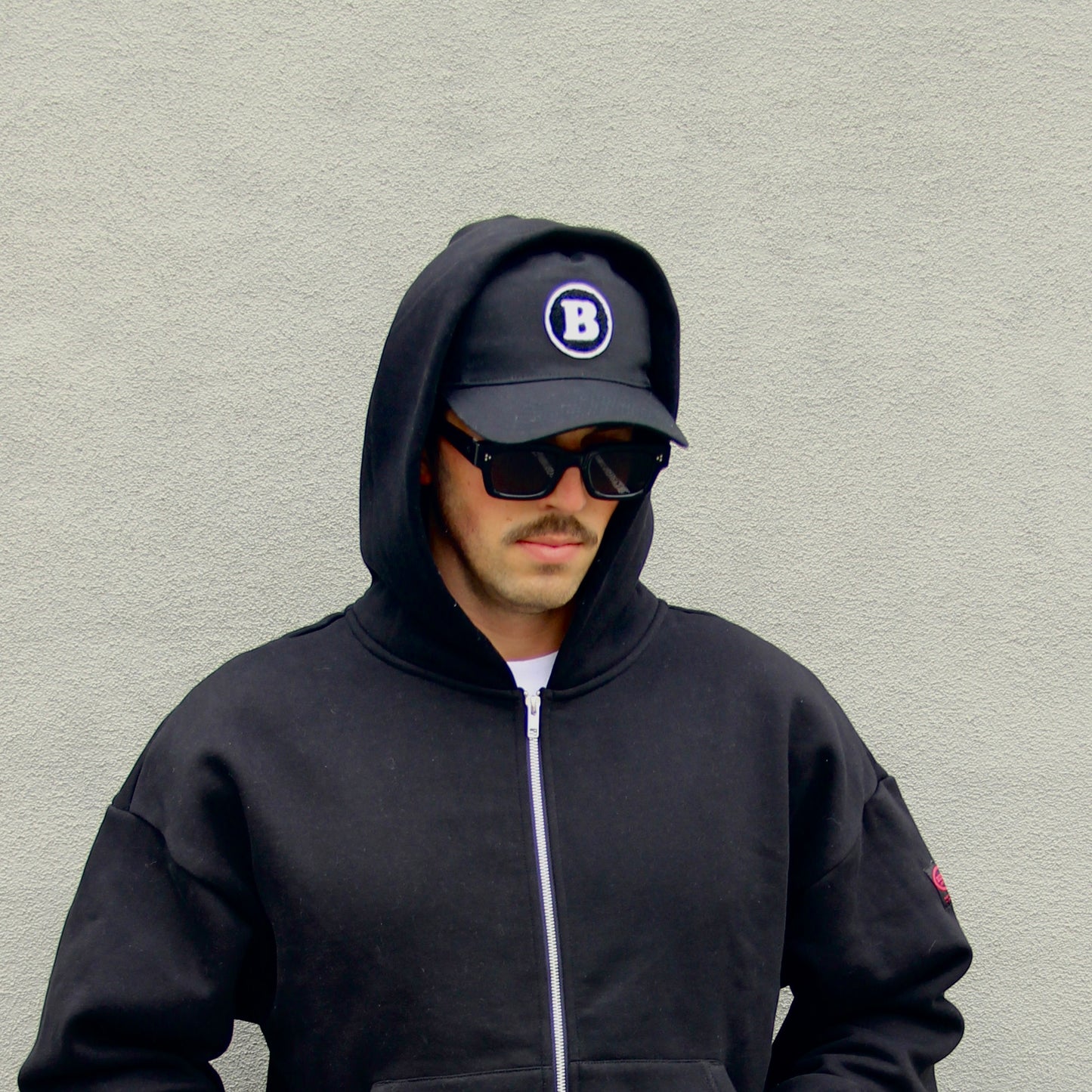 'B' Snapback - Black