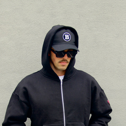 'B' Snapback - Black